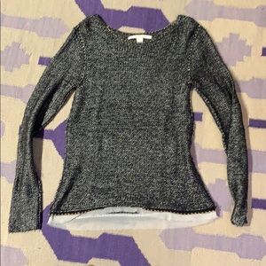 Metallic thread sweater